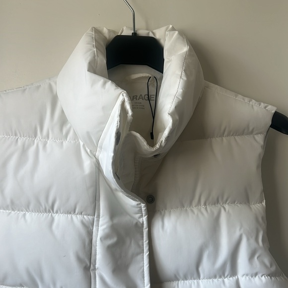 NWOT Garage white mini puffer vest - Picture 2 of 4